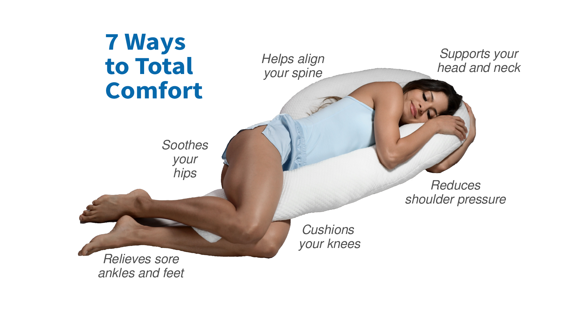 Contour Swan Body Pillow - As Seen On TV 