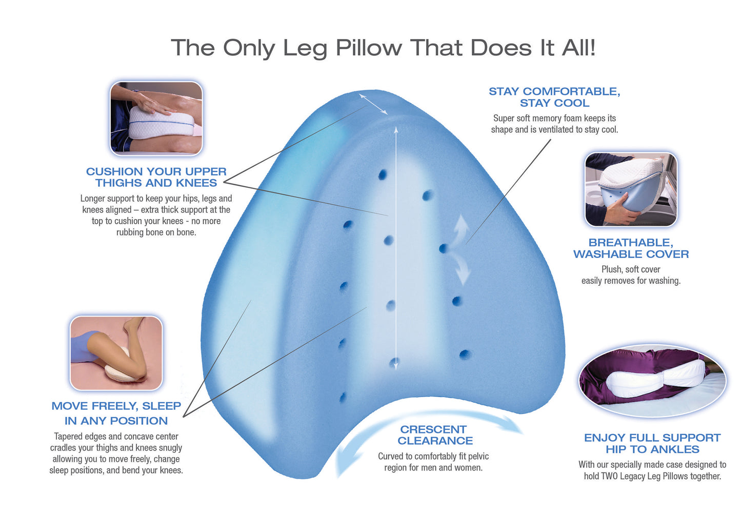 Contour Legacy Leg & Knee Pillow